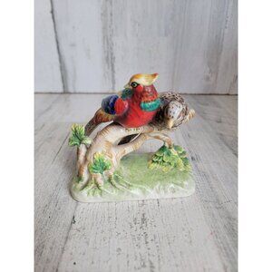Vintage‎ Japan pheasant bird ceramic figure decor